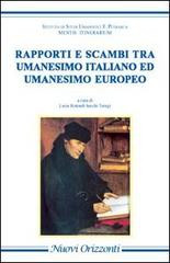 Rapporti e scambi tra umanesimo italiano ed umanesimo europeo